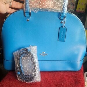 Coach Blue Leather Women's Bag